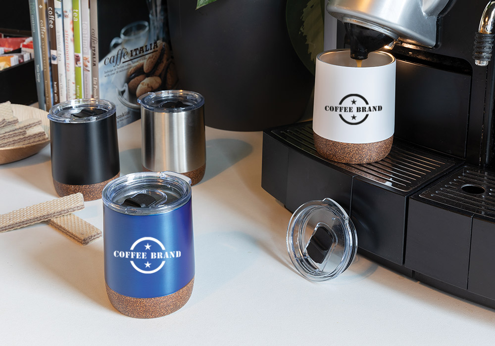 Custom branded thermal coffee mug